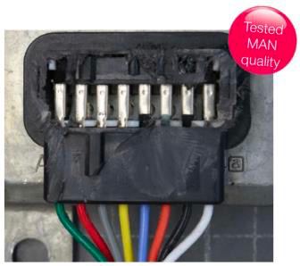 Мал. 3: Обжимні з’єднання оригінальних датчиків NOx MAN