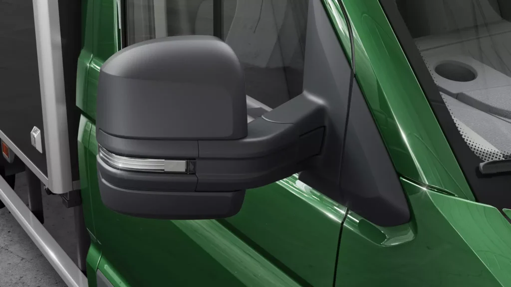 Більший кут огляду завдяки зовнішньому дзеркалу на дузі